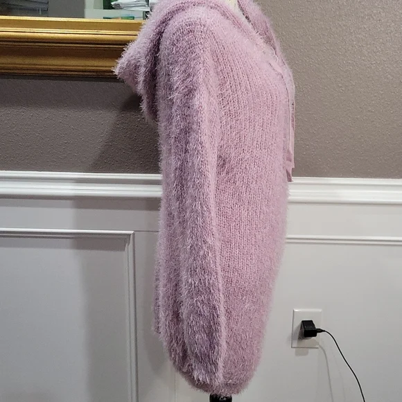 Pullover Knit Sweater Dress with Hood by AMP size Large NWT - Picture 4 of 8